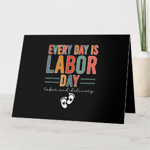 Carte Chaque Jour Est Fête Du Travail T-shirt Travail Et