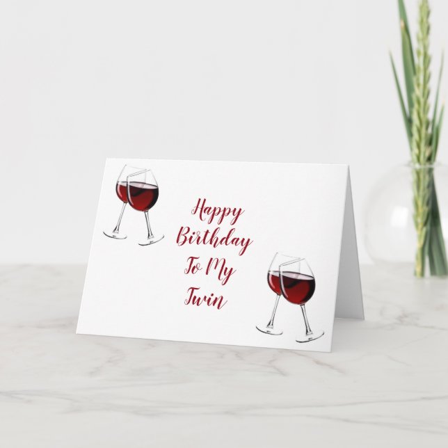 CARTE CHAQUE JOUR EST UN ANNIVERSAIRE SPÉCIAL MON **TWIN (Devant)