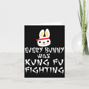 Carte Chaque lapin faisait du kung fu pour rire à Pâques
