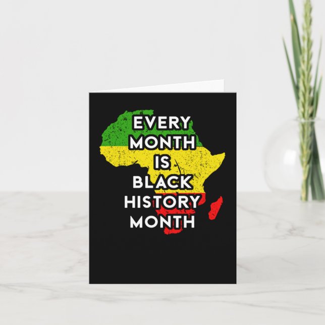 Carte Chaque mois est le mois de l'histoire des Noirs -  (Devant)