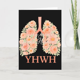 Carte Chaque Respiration Prononce Son Nom Yhwh Fleurs Po