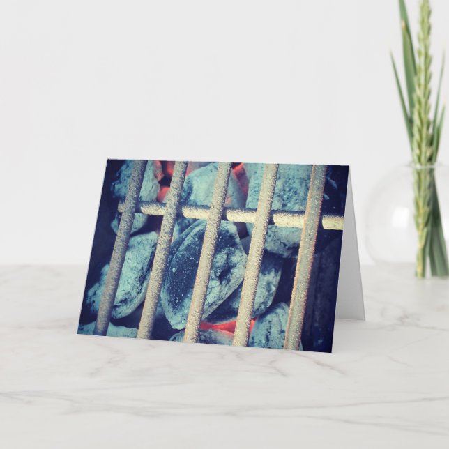 Carte "Charcoal Grill" Get Well Card (Devant)