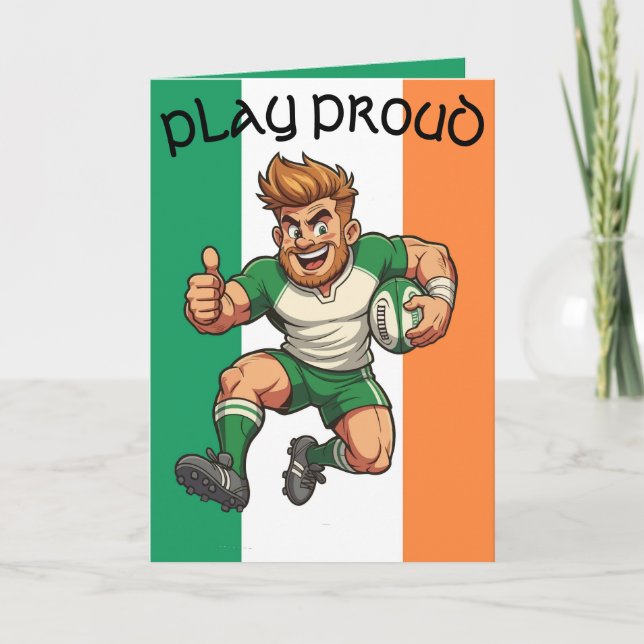 Carte Charge de rugby irlandais (Devant)