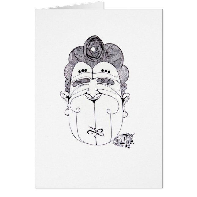 carte chargée "d'homme heureux" (Devant)