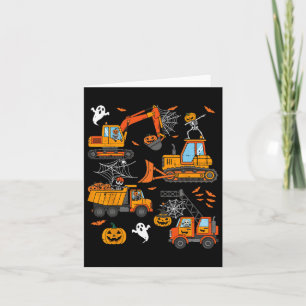 Carte Chariots de construction éffrayants Enfants garçon