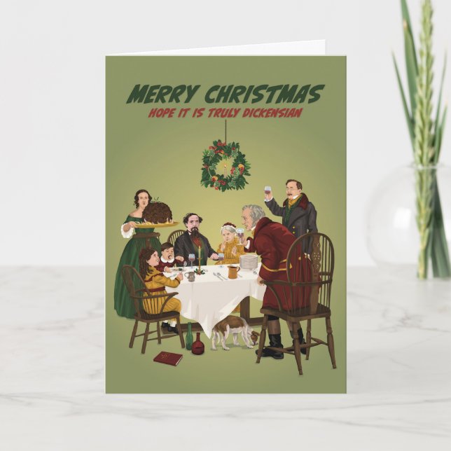 Carte Charles Dickens Vraiment Noël Dicken (Devant)