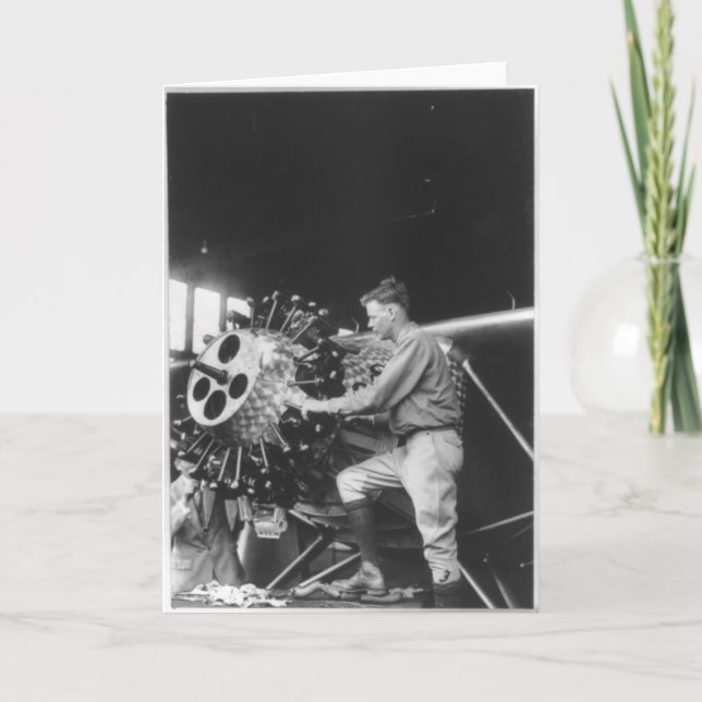 Carte Charles Lindbergh Circa 1927 (Devant)