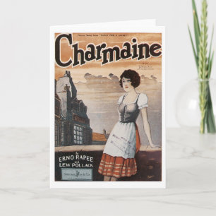 Carte Charmaine Vintage Songbook Cover
