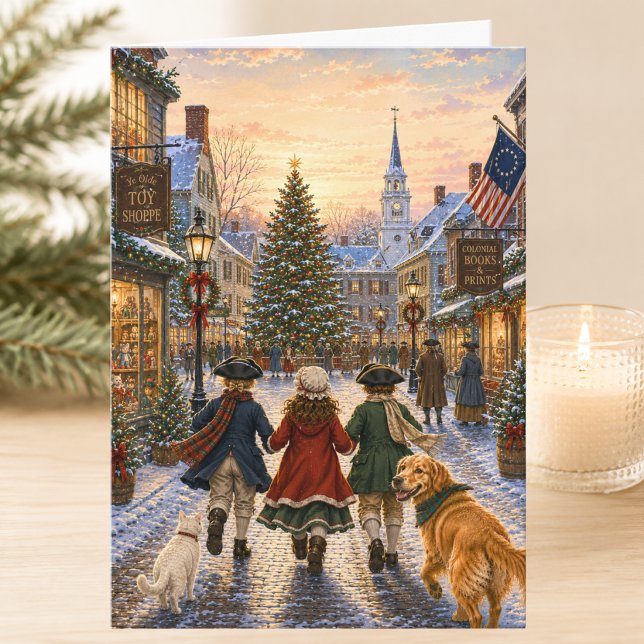 Carte Charmant Noël Colonial Joyeux Noël (Créateur téléchargé)
