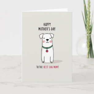 Carte charmante de la fête des mères pour animaux