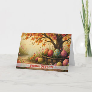 Carte Charme des fleurs printanières avec splendeur d'œu