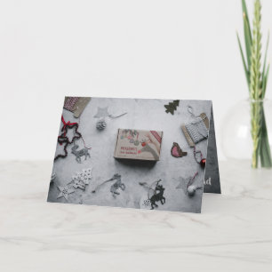 Carte Charme du Vieux Monde, Boîte vintage, ornements, f
