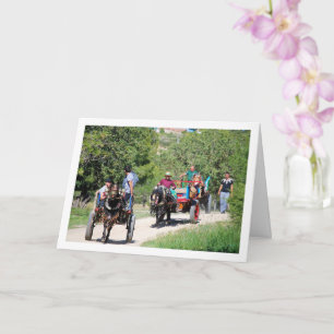 Carte Charrettes à chevaux dans le parc