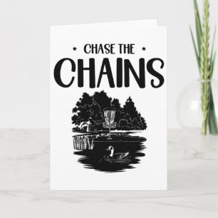 Carte Chase The Chains Disc Golf Frisbee Art
