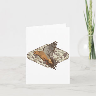 Carte Chasse à la colombe Vieux Camouflage Chasseur de C