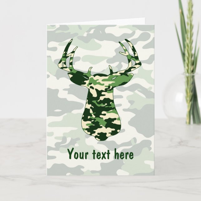 Carte Chasse aux cerfs Camo Buck (Devant)