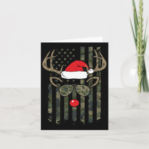 Carte Chasse aux cerfs de Virginie Chasseur Camo Funny D