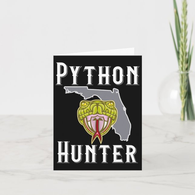 Carte Chasse aux Pythons invasifs de Floride  (Devant)