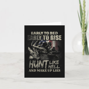 Carte Chasse Drôle De Cerfs Pour Les Chasseurs De Cerfs 