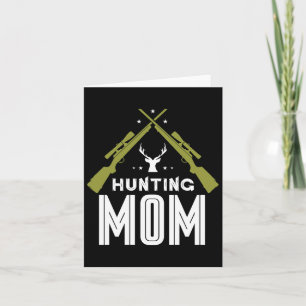 Carte Chasse Maman Chasseurs Deer Chasse Chasse Mère Mam
