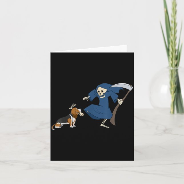 Carte Chasseur de pari Faucheur Halloween (Devant)