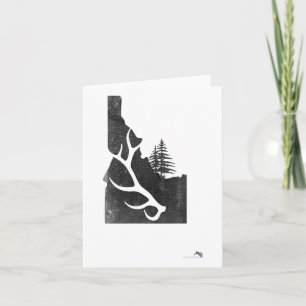 Carte Chasseur Idaho Elk Avec Antler Shop
