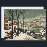 Carte Chasseurs dans la neige (de Pieter Bruegel l'Ancie<br><div class="desc">Cette œuvre présente une peinture à l'huile sur bois réalisée par l'artiste du XVIe siècle Pieter Bruegel l'Ancien (1525/1530-1569), qui fut l'un des artistes les plus importants de la peinture de la Renaissance néerlandaise et flamande. Elle représente une scène de la saison hivernale dans laquelle on voit trois chasseurs revenant...</div>
