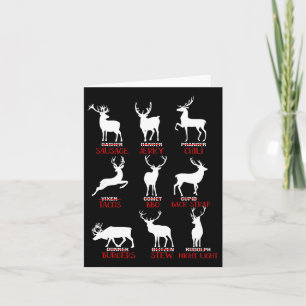 Carte Chasseurs De Cerfs De Noël Tout Père Noël Reindeer