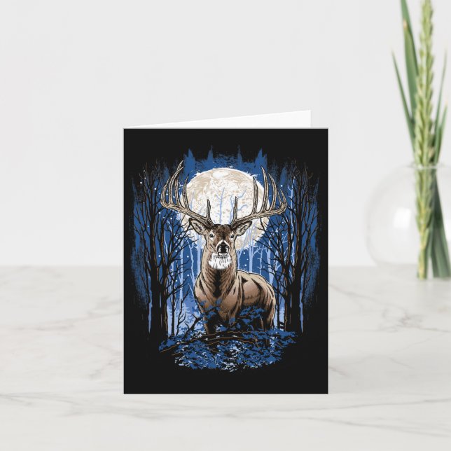 Carte Chasseurs Deer Chasse Big Whitetail Buck (Devant)