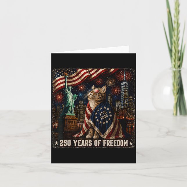Carte Chat 250 Ans De Dom 250e Anniversaire 1776 2026 (Devant)