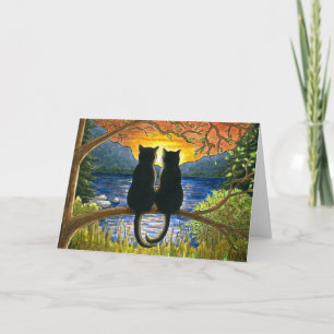 Carte Chat 582 chats noirs