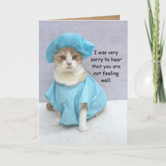 Carte Chat amusant se tirer bien