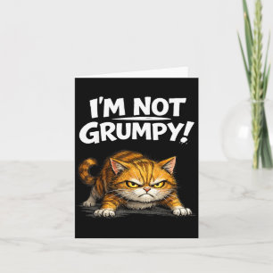 Carte Chat Angry Drôle Je ne suis pas un chaton grincheu
