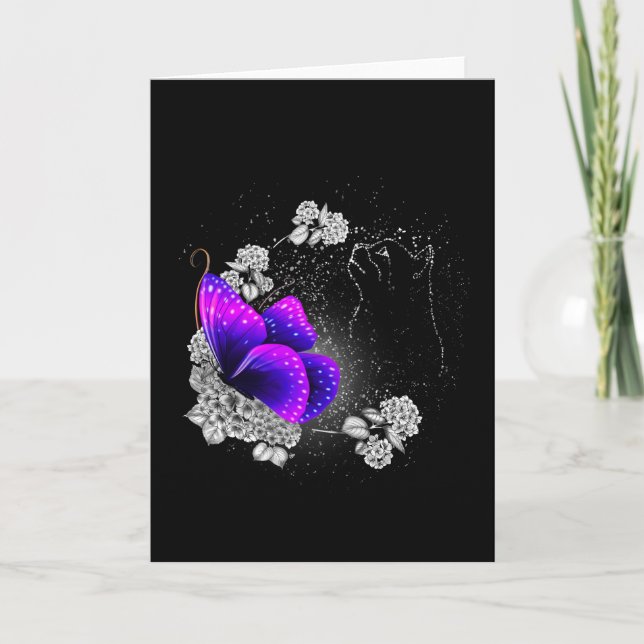 Carte Chat au ciel Thème Mémorial Animalier Amoureux des (Devant)