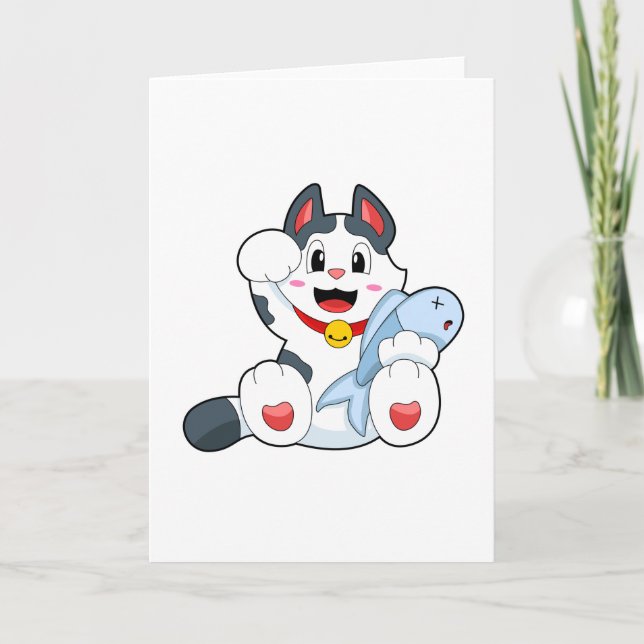 Carte Chat au poisson (Devant)