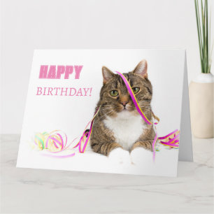 Carte Chat avec serpents d'air