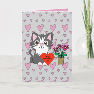 Carte Chat Bonne Fête de la Saint-Valentin