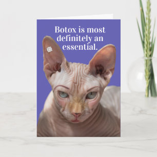 Carte Chat-Botox Rincé Drôle Est Essentiel