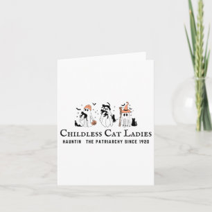 Carte Chat Dames sans Enfants Hauntin Le Patriarcat Kama