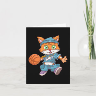 Carte Chat de basketball
