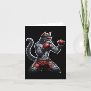 Carte Chat De Boxe Quand Votre Chat Touche Plus Dur Que