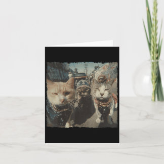 Carte Chat de gangster graphique drôle Funny _3 