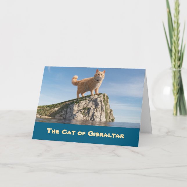 Carte Chat de Gibraltar (Devant)