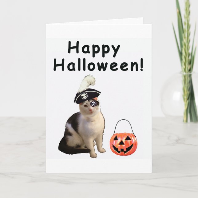 Carte Chat de Halloween (Devant)