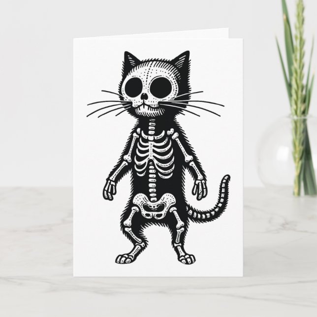Carte Chat de méditation Yoga Pose Animal relaxant  (Devant)