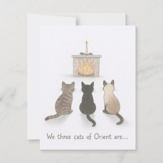 Carte Chat de Noël