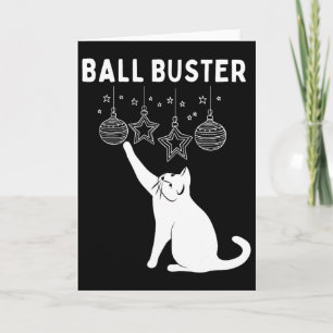 Carte Chat de Noël Ll Buster Ornements de Noël Drôle de