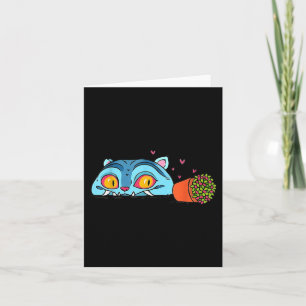 Carte Chat démon mignon drôle anime otaku japonais 