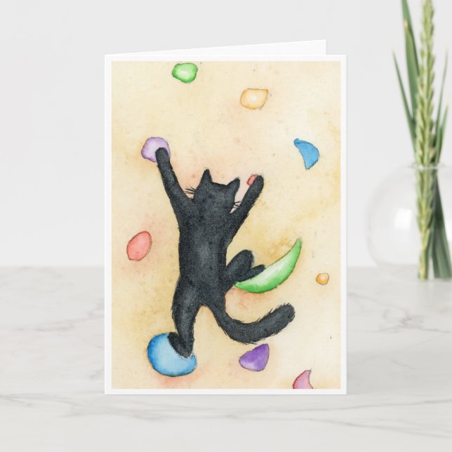Carte Chat d'escalade de roche (Devant)