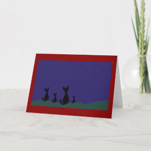 Carte Chat d'étoile